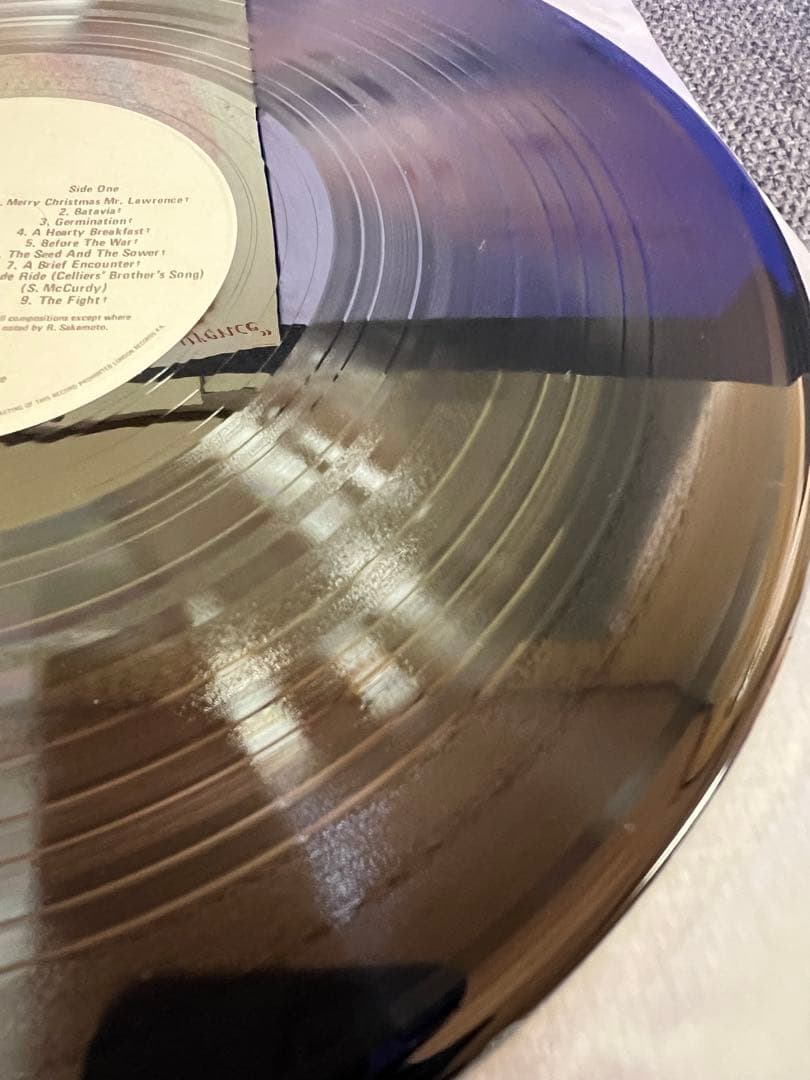 美盤 坂本龍一 戦場のメリークリスマス LP 邦楽レコード帯付　1983年