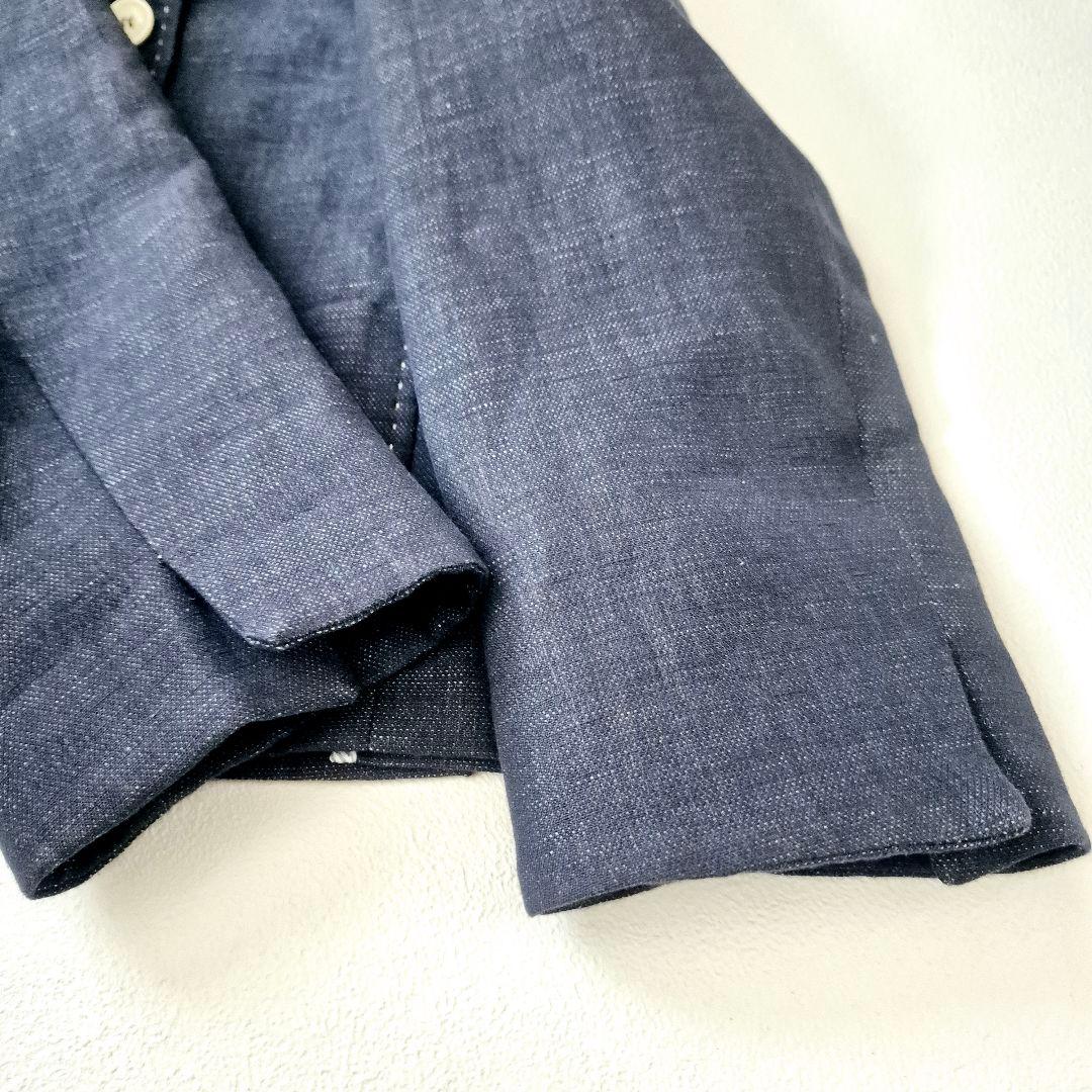 MaxMara ジャケット　ダブル　リネン　デニム ショート丈 36