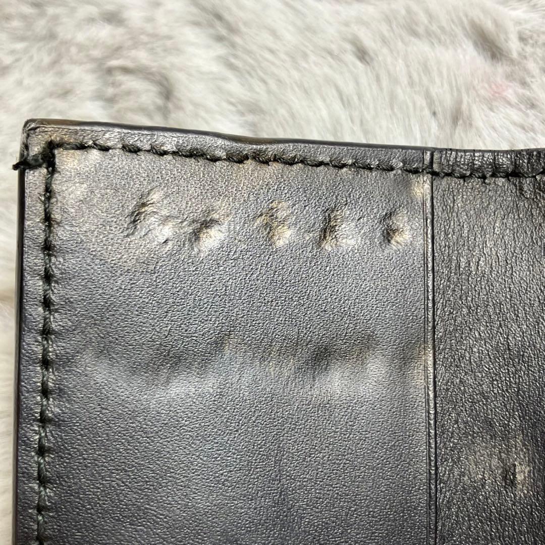 GUCCI グッチ　GG レザー　キーケース　6連　シルバー金具　ブラック　黒