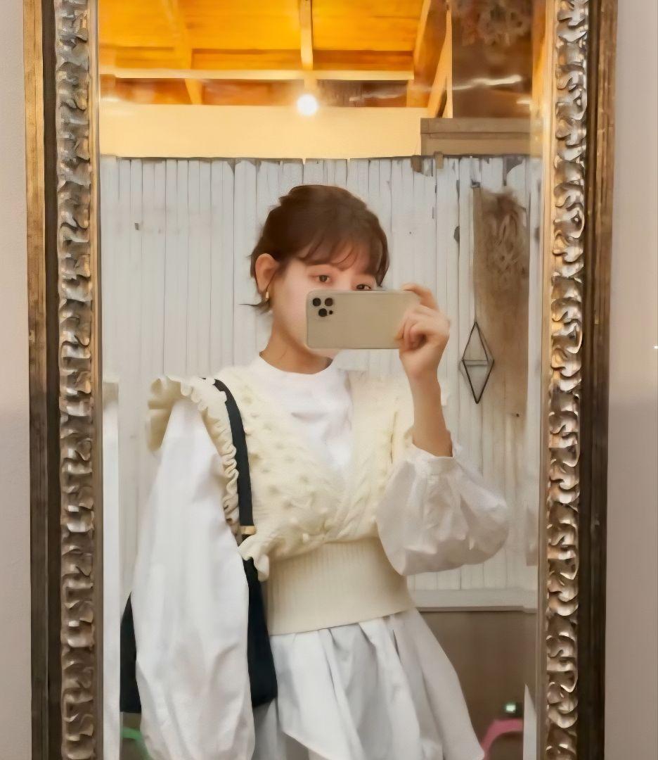 最安値　LEINWANDE　ポップコーンニットベスト　ブラック