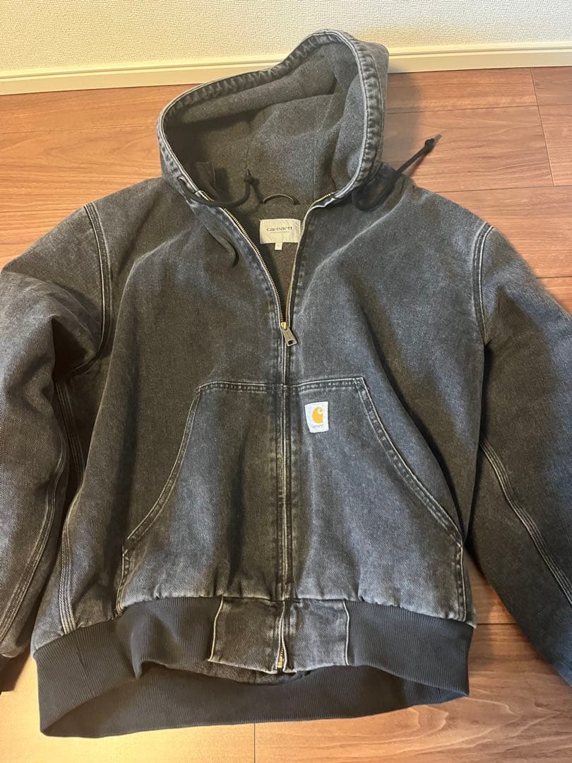 【美品】Carhartt WIPアクティブジャケット 黒 サイズ L