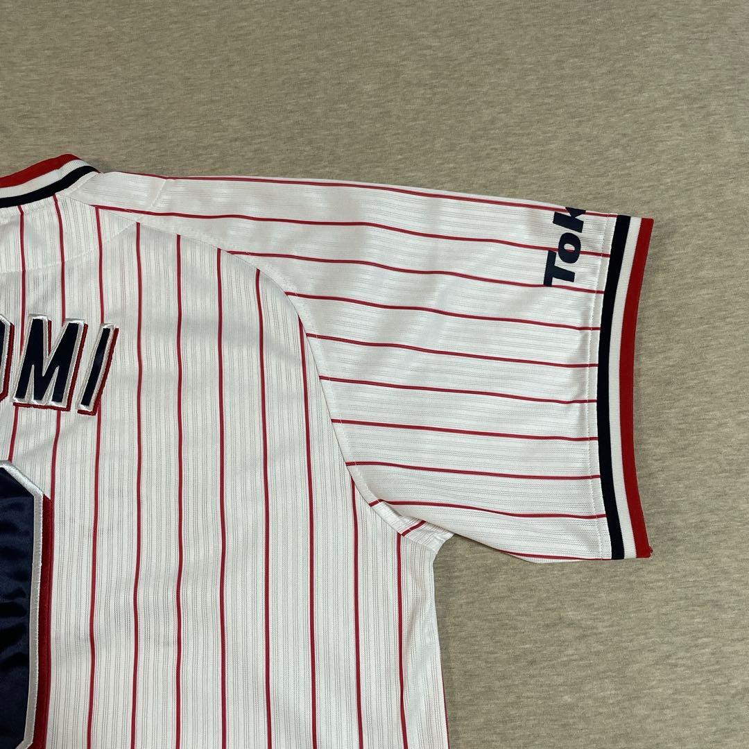 東京ヤクルトスワローズ レプリカユニフォーム 塩見 泰隆 9番ストライプＬホーム