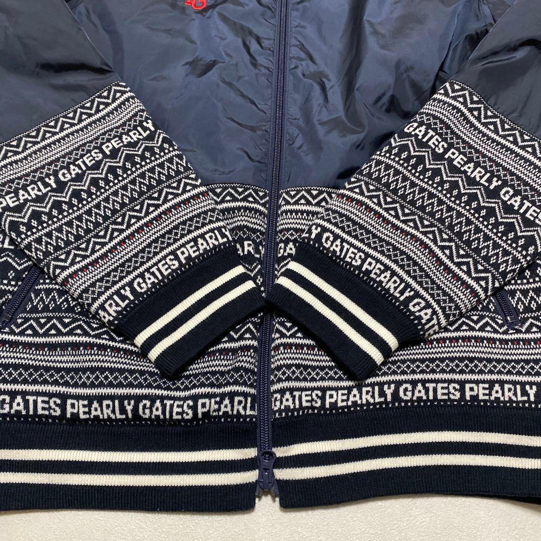 ⭐️PEARLY GATES 中綿入り　ナイロンニットジャケット　ゴルフ　4＊QJ