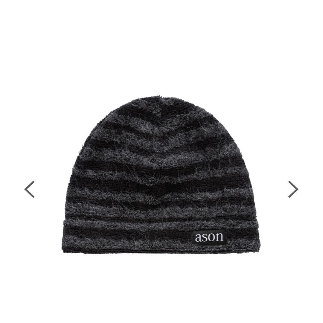 as\"on CHESHIRE BEANIE ビーニー ニット帽 アズオンason
