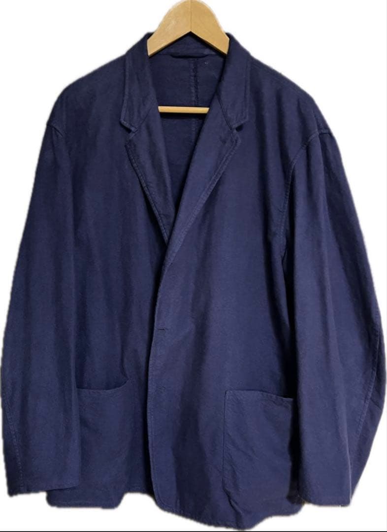 COMOLI 25AW コットンネル ジャケット ロイヤルブルー 2