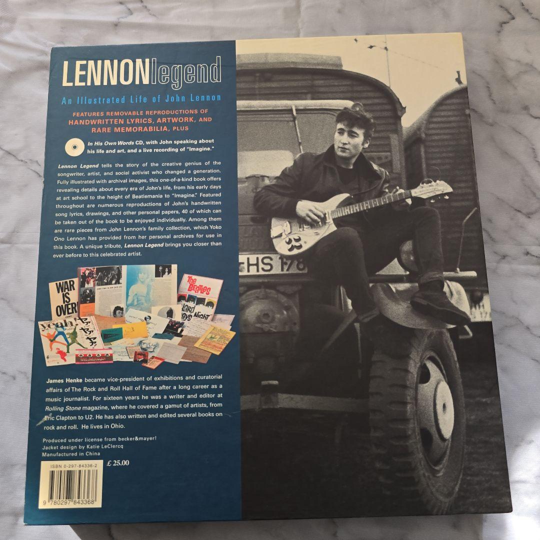 LENNON legend ジョン・レノン 洋書 写真集 CD付 メモラビリア