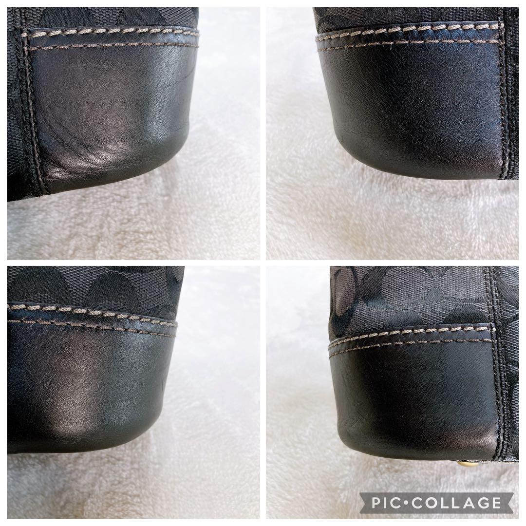 バッグ Coach Tote bag Signature TurnLock Black