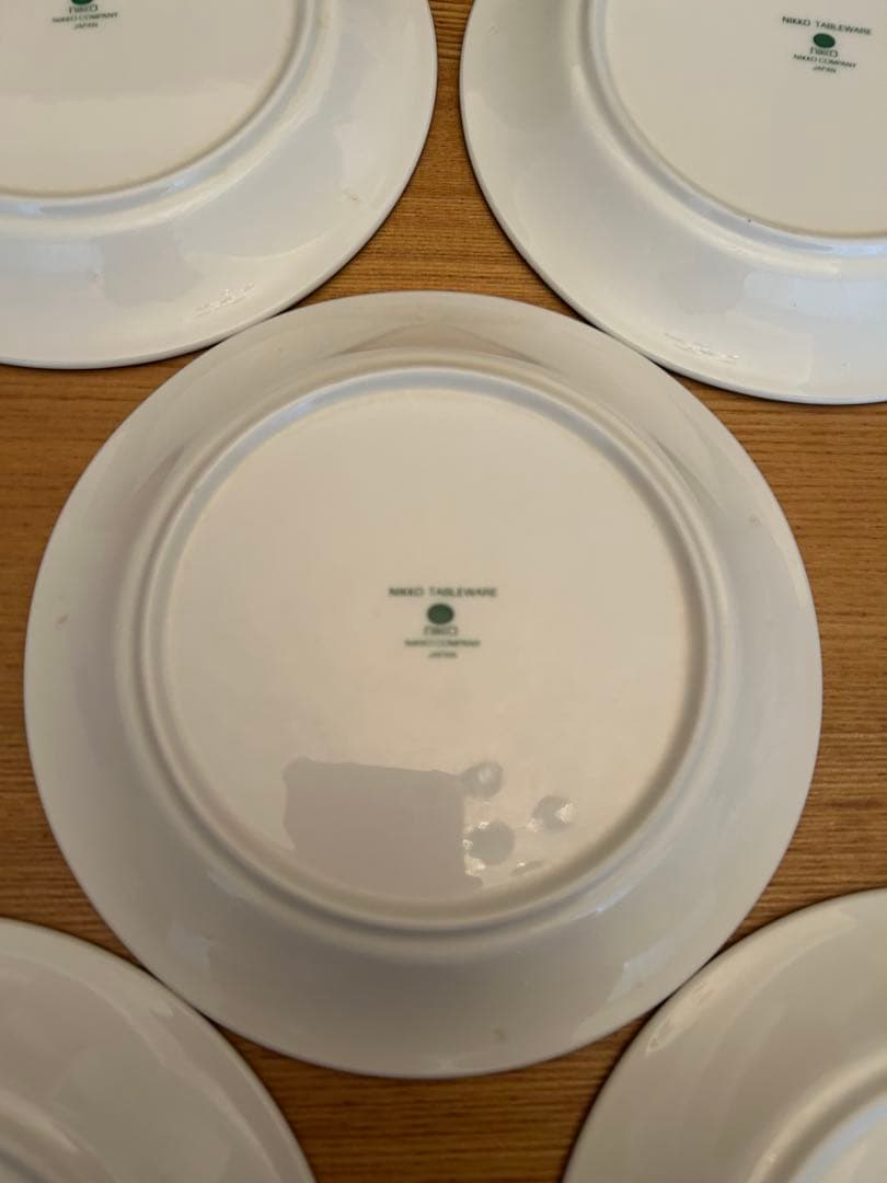 【中古】NIKKO TABLEWARE 青い柄 皿5枚セット