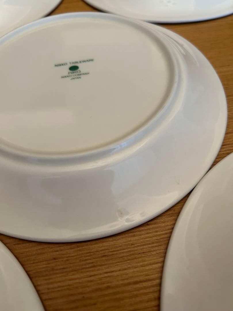 【中古】NIKKO TABLEWARE 青い柄 皿5枚セット
