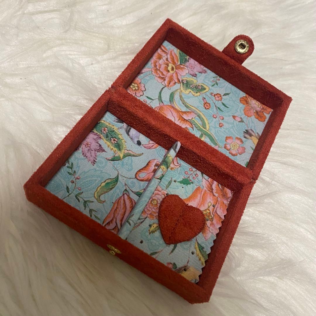 フランフラン 花柄アクセサリー ジュエリー ボックス レッド