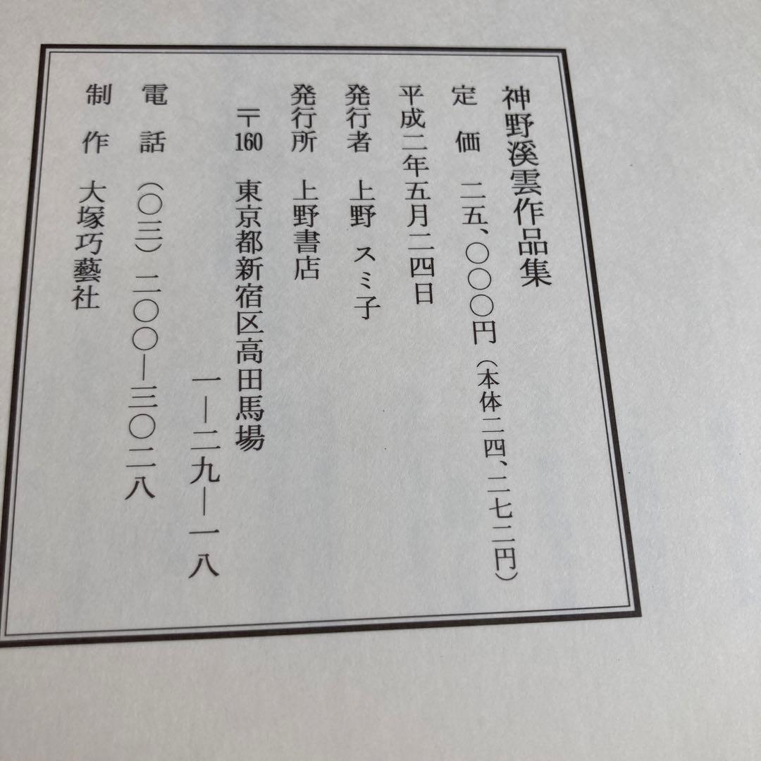 書道本　神野渓雲作品集