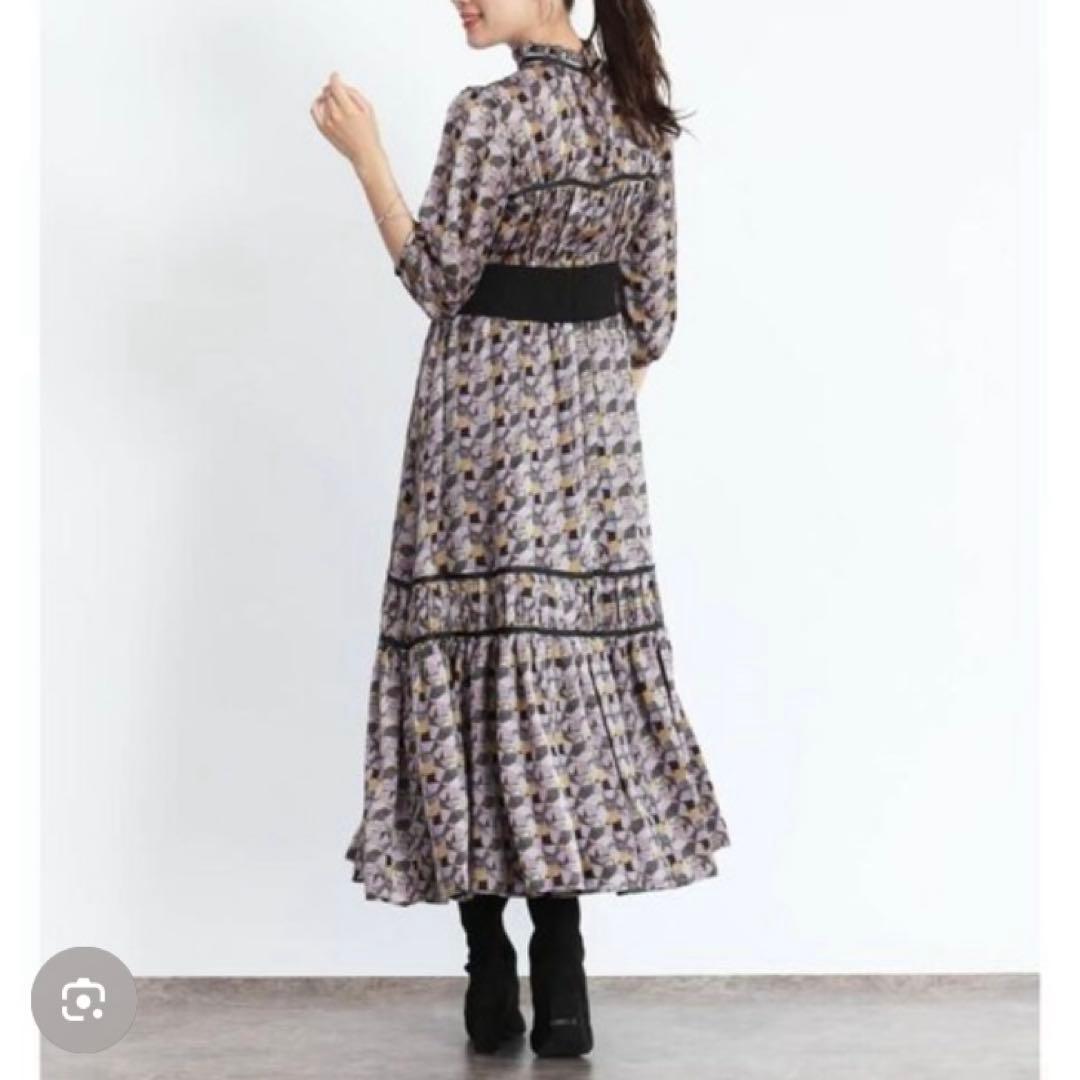 新品タグ付✨️フェンネル FENNEL レトロパターンフレアワンピース