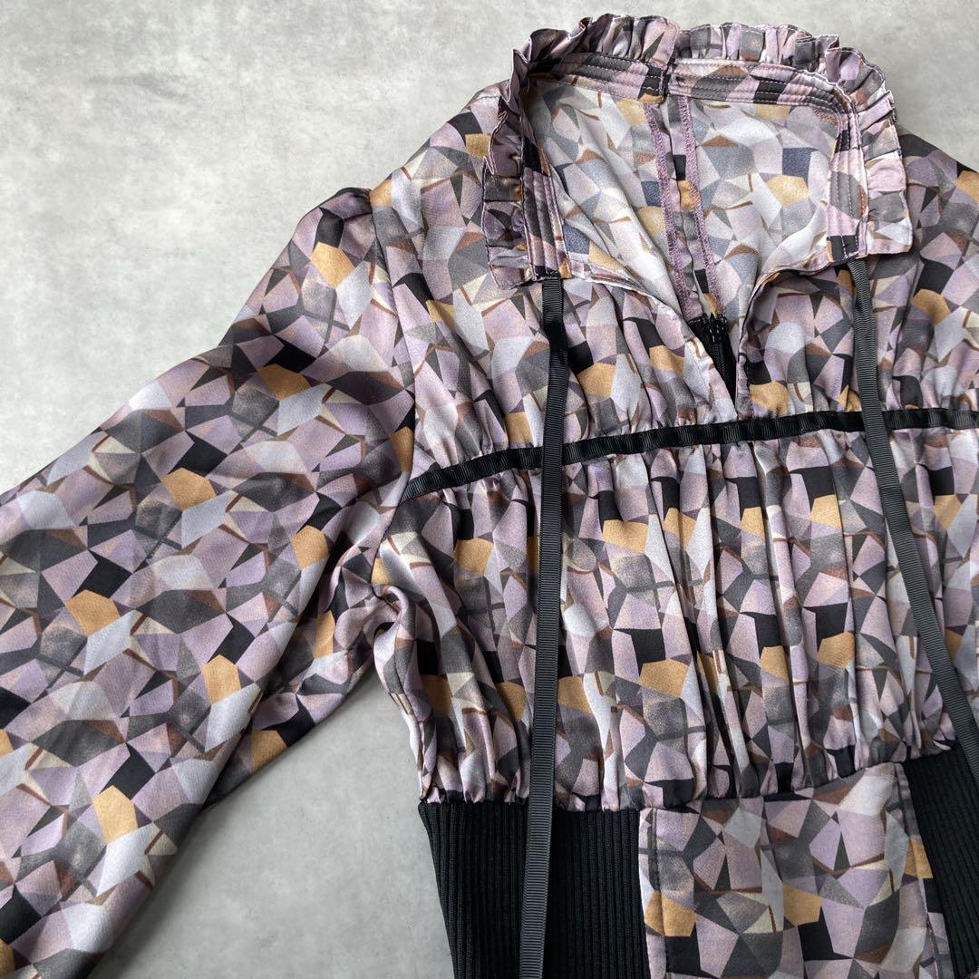 新品タグ付✨️フェンネル FENNEL レトロパターンフレアワンピース