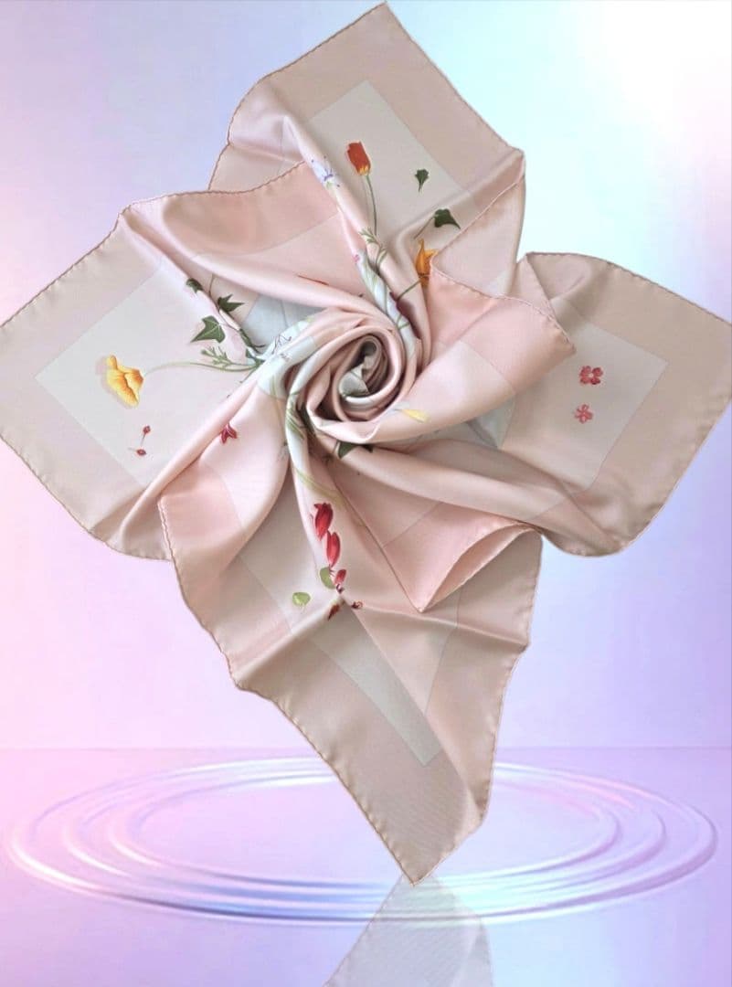 未使用 HERMES スカーフ カレ90 〈花の手紙〉