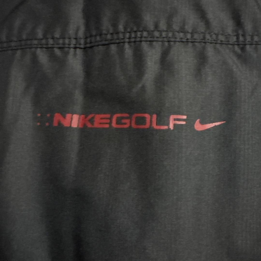 極美品 NIKE GOLF ナイキゴルフ ナイロンベスト ダブルジップ 黒 L