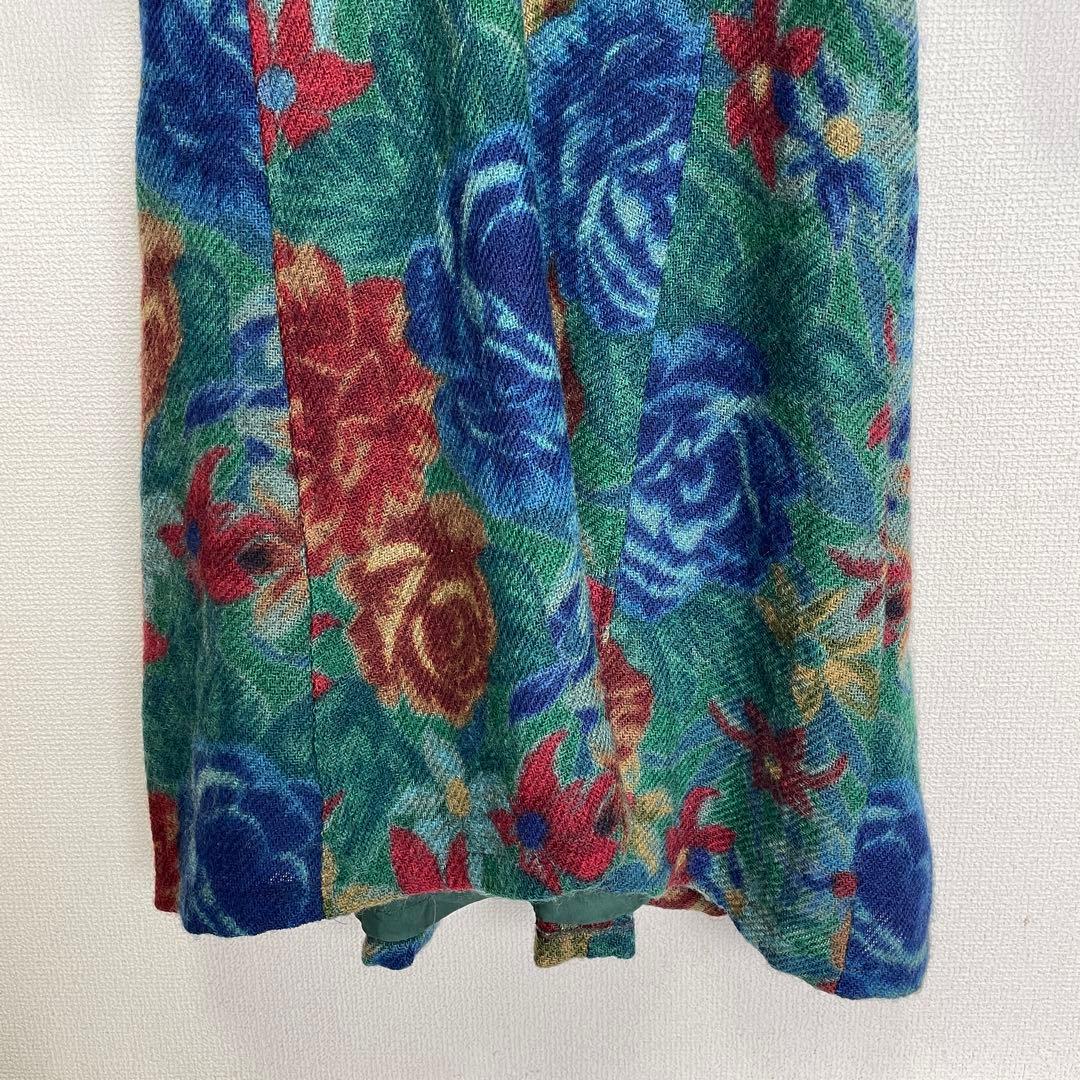 専用 KENZO PARIS エルカ期 80s フラワー柄 ロングワンピース M