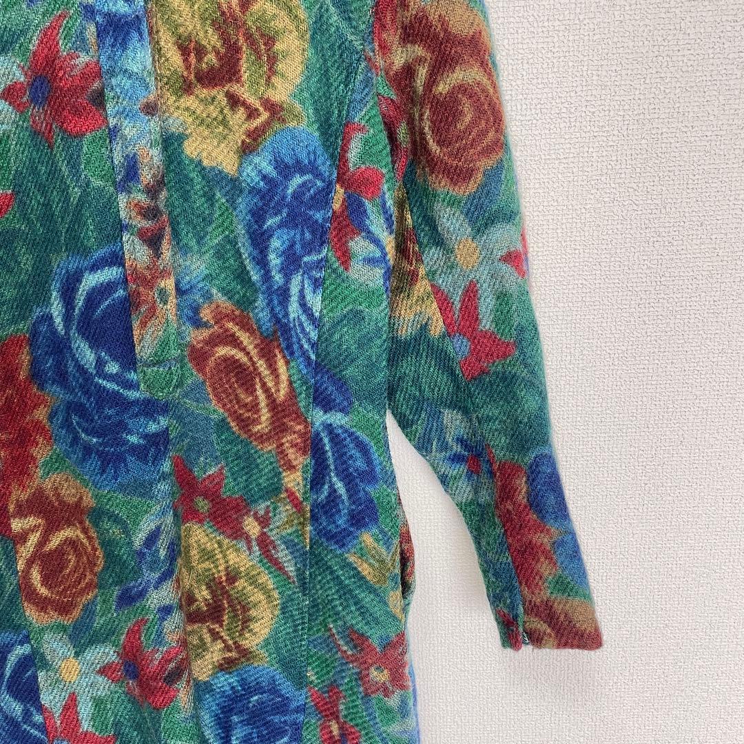 専用 KENZO PARIS エルカ期 80s フラワー柄 ロングワンピース M