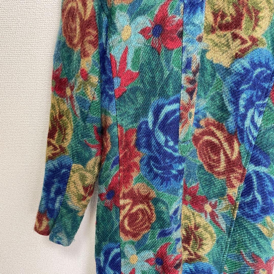 専用 KENZO PARIS エルカ期 80s フラワー柄 ロングワンピース M