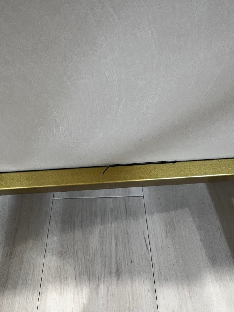 『都内』モダンな人口大理石風正方形ローテーブル　80cm×80cm