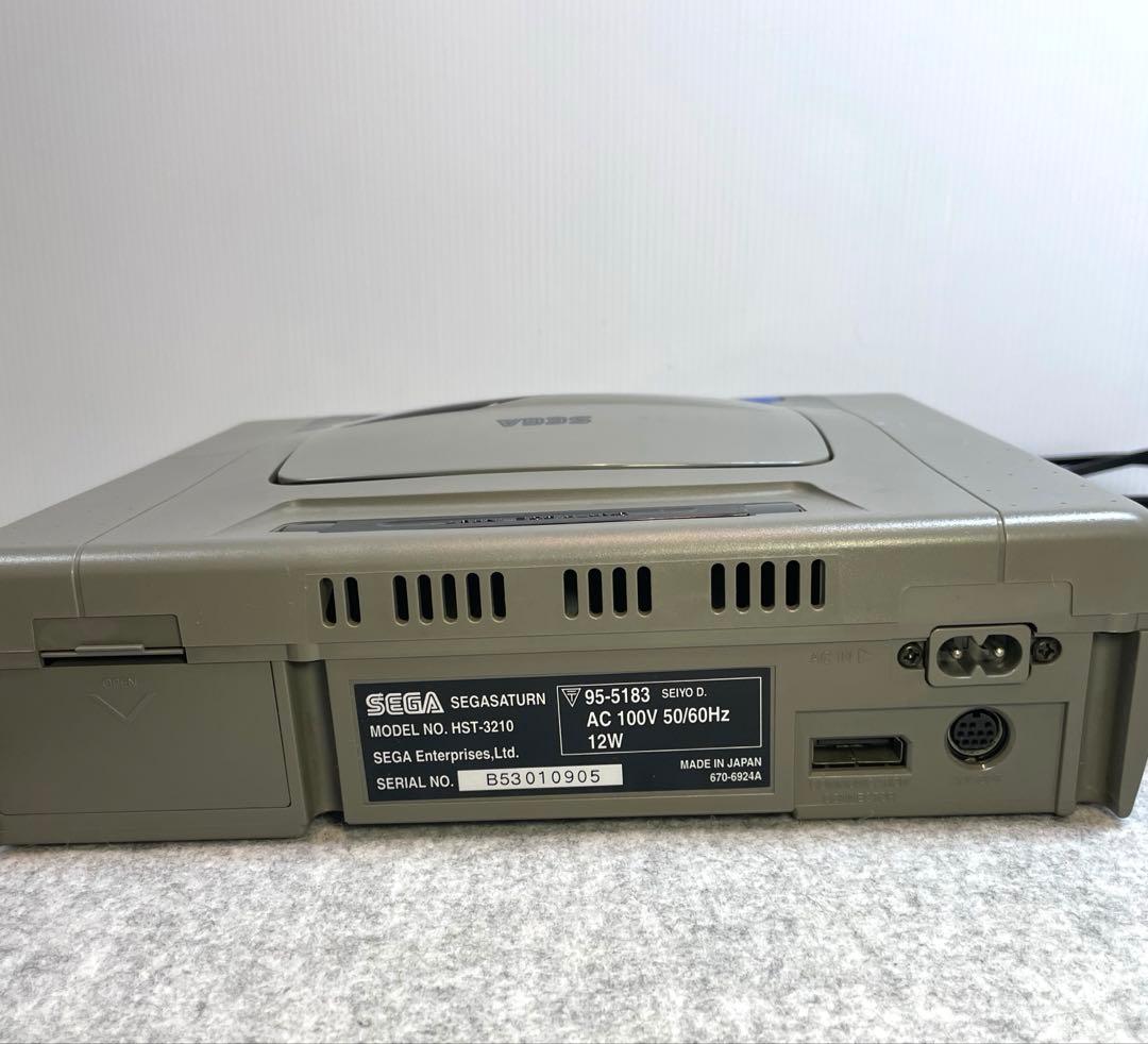 動作確認済 セガサターン本体 HST-3210 パワーメモリー ソフト4本付