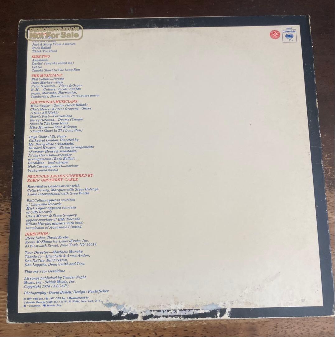 ■最高音質USオリジナル白ラベルプロモ盤■ELLIOTT MURPHY■エリオ
