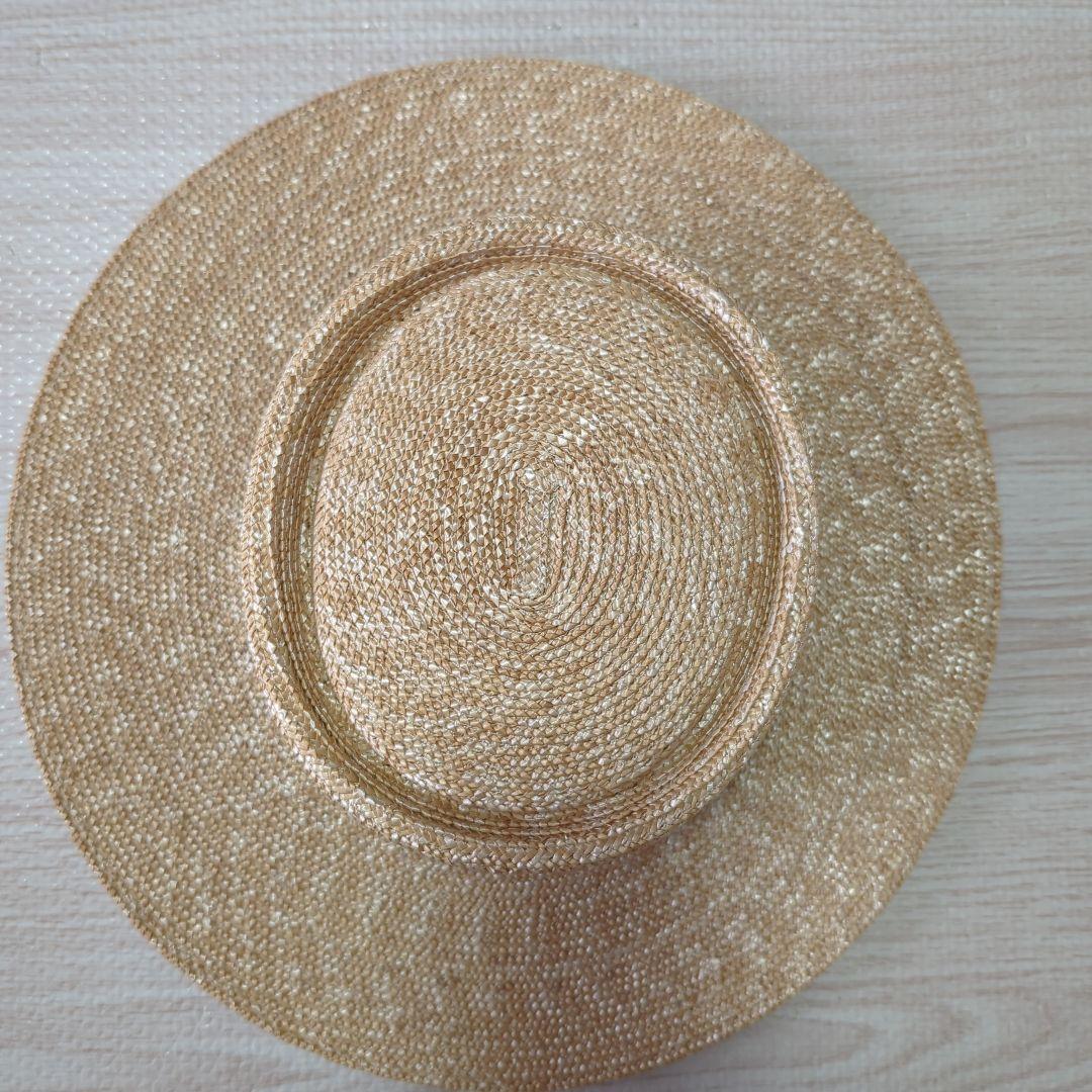 田中帽子店　アルマ　カンカン帽　グレー　57.5cm