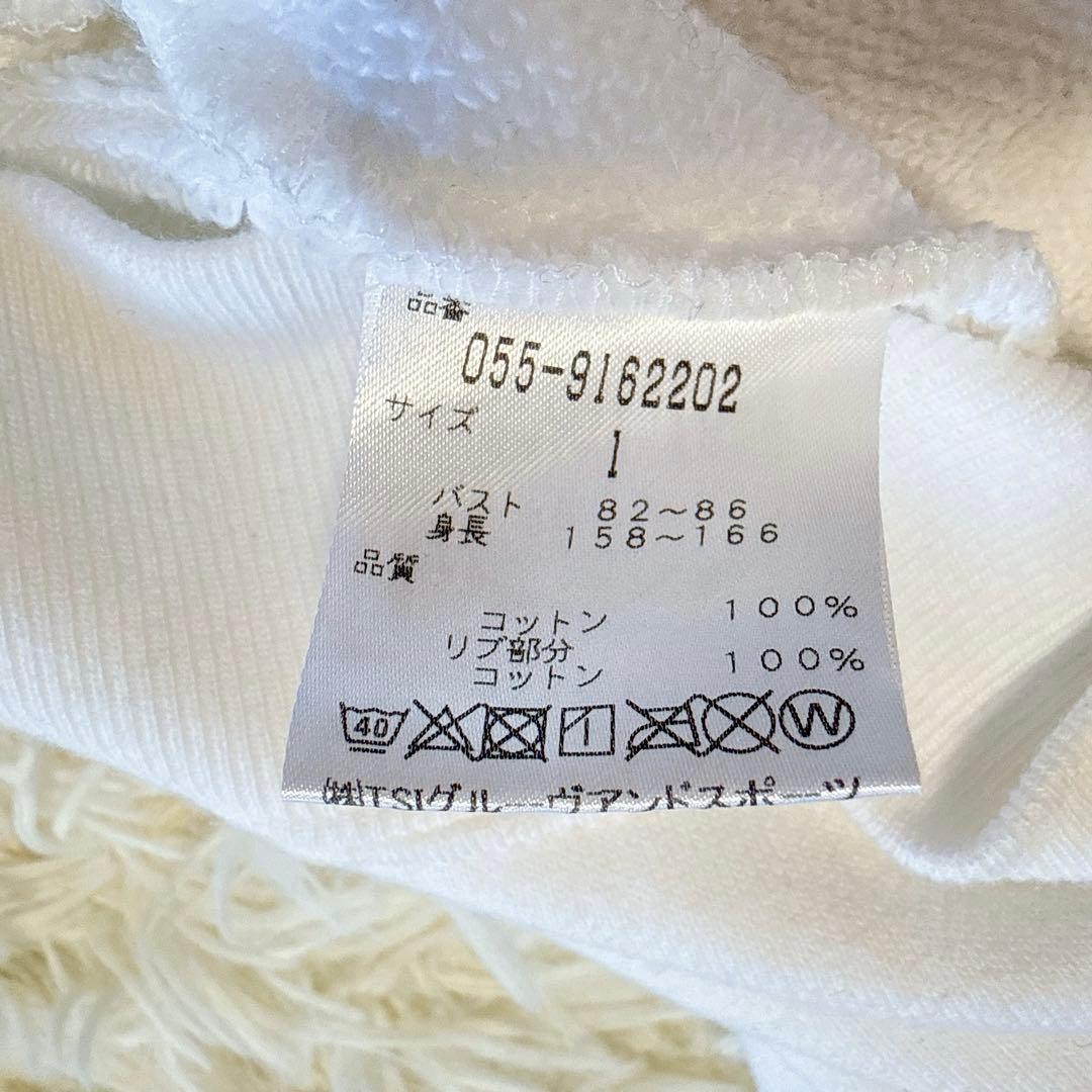 【パーリーゲイツ】美品 トレーナー ニコちゃん ホワイト 1サイズ レディース
