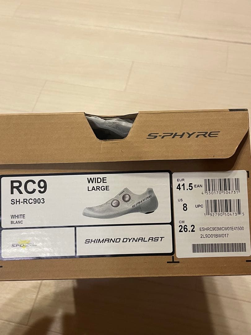 S-PHYRE RC903ホワイト ロードシューズ 26.2cm