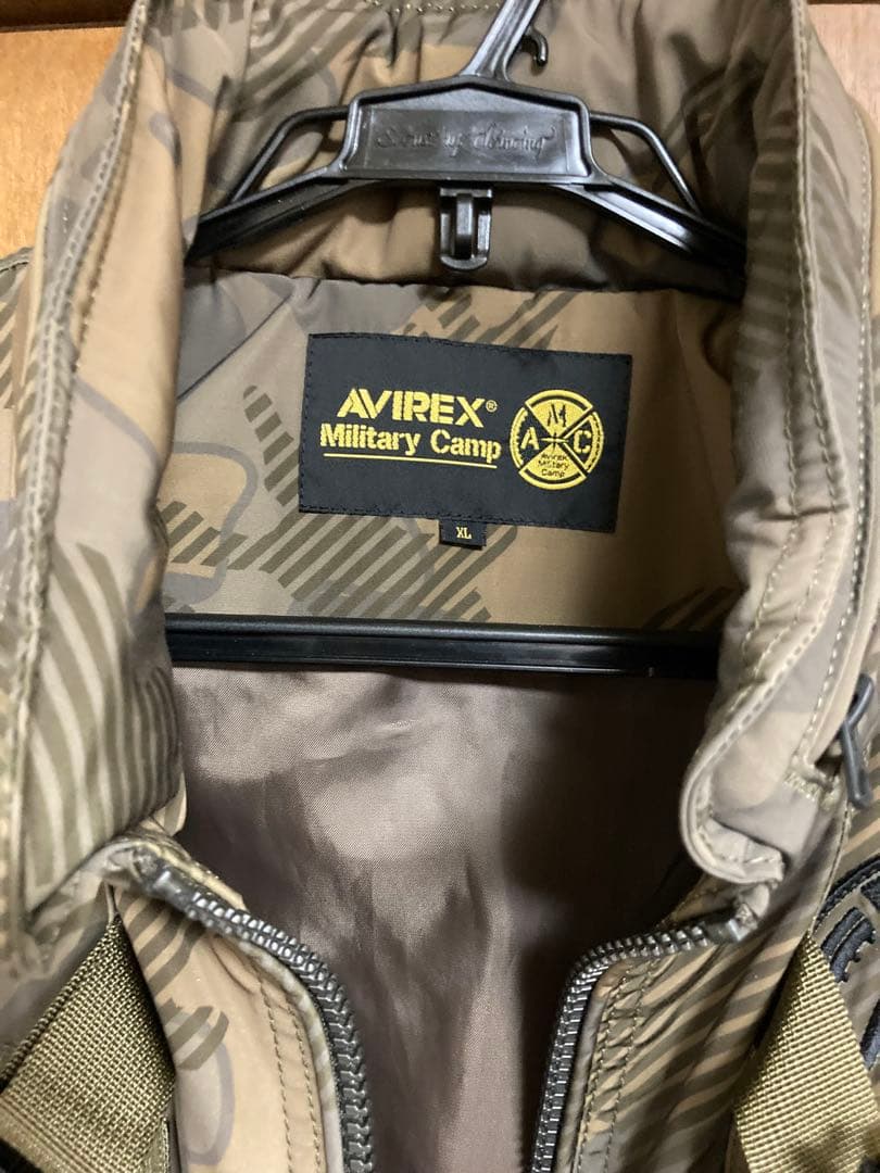 AVIREX Military Camp ライフジャケット XLサイズ 迷彩新品