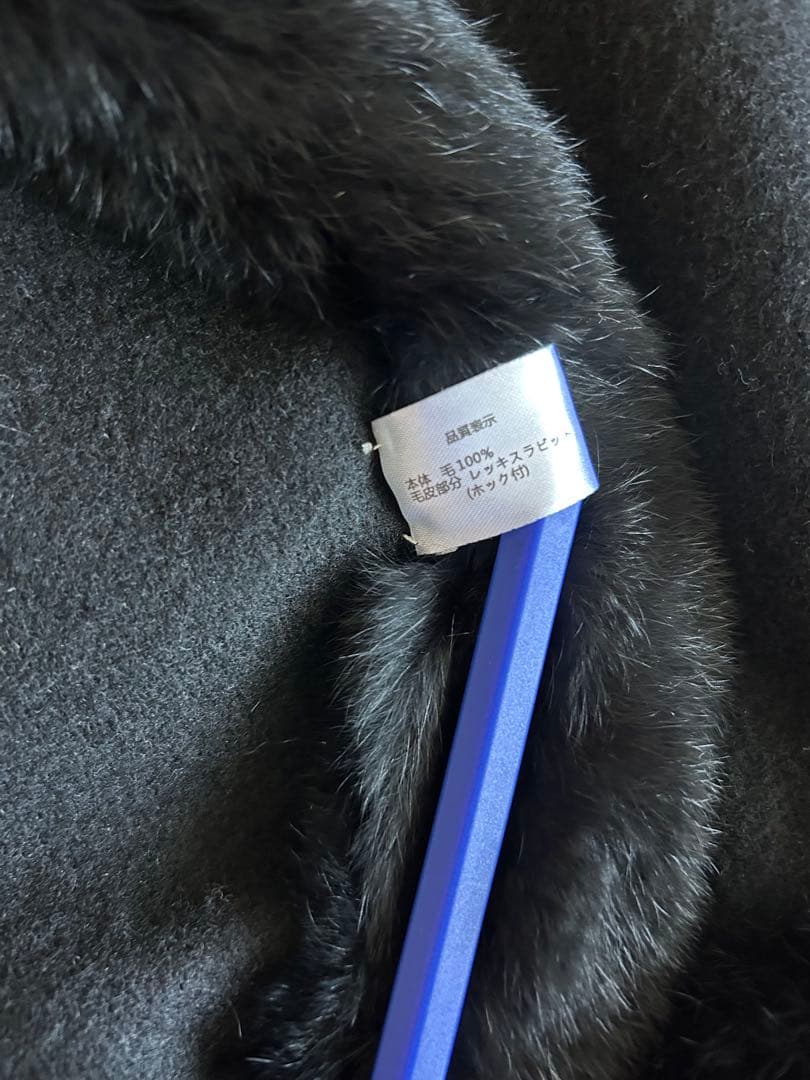 [極美品]LANVIN COLLECTION ポンチョ ケープ ラビットファー