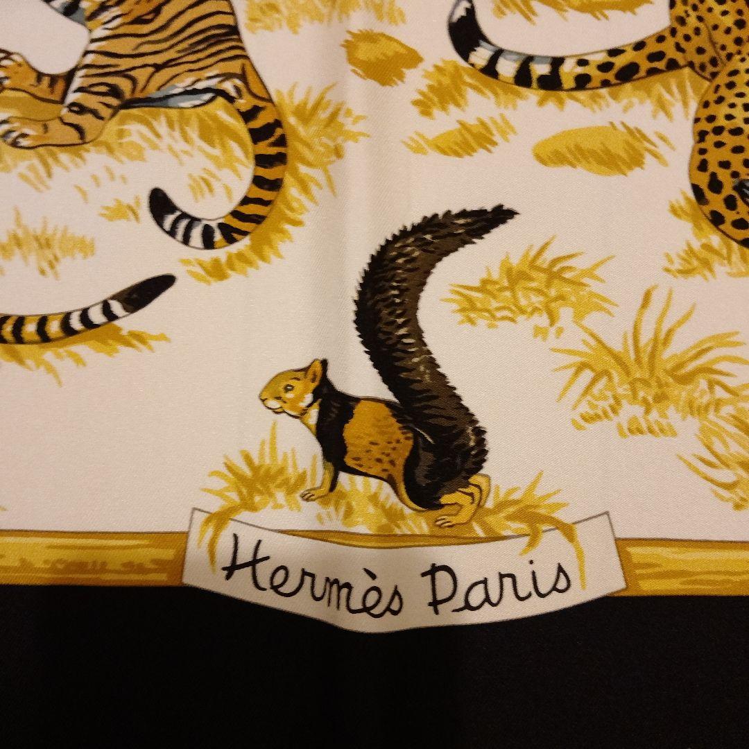 【美品】HERMES大判スカーフ　箱付き