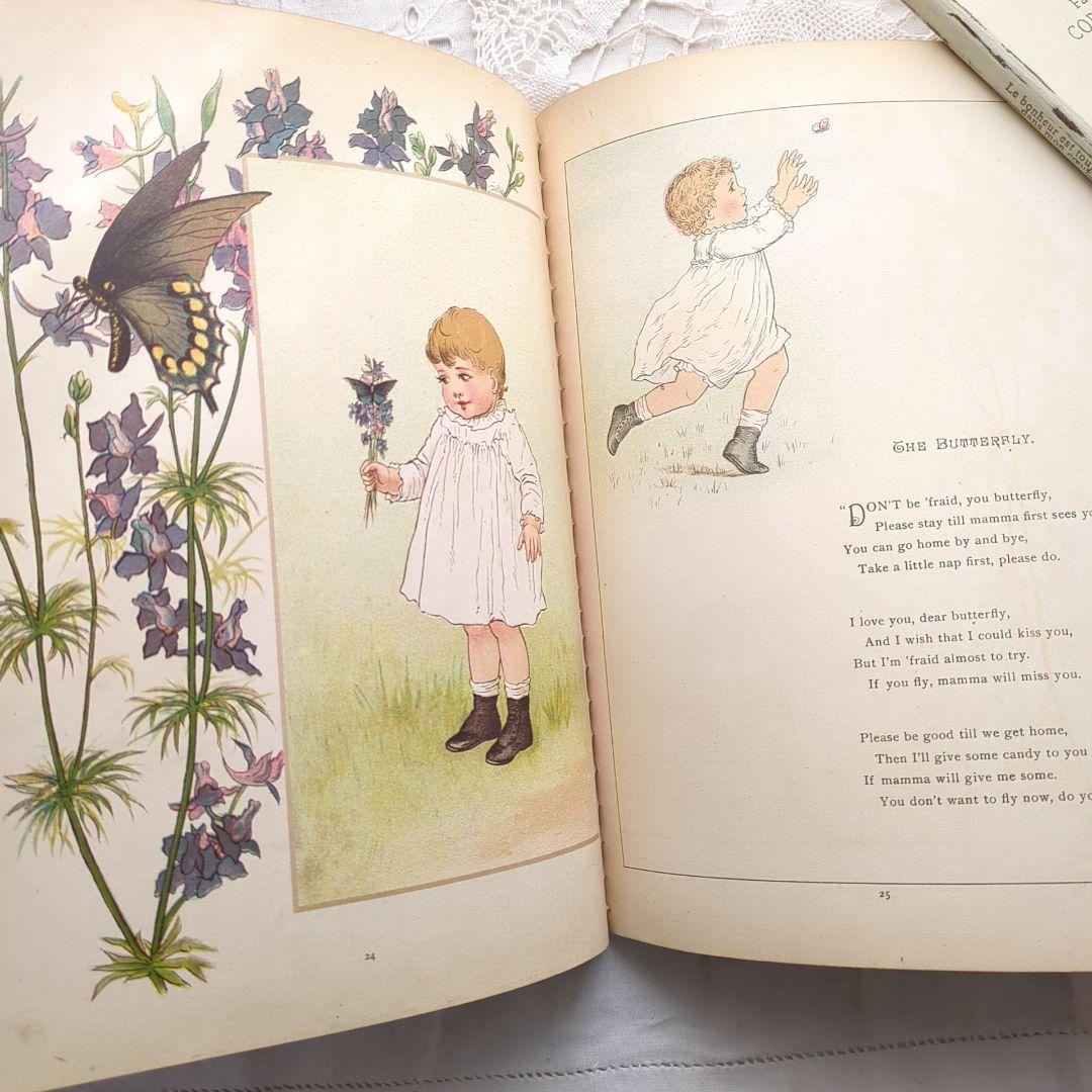 超稀少1888初版本 アンティーク絵本 洋書 児童書 ヴィクトリアン ヴンテージ