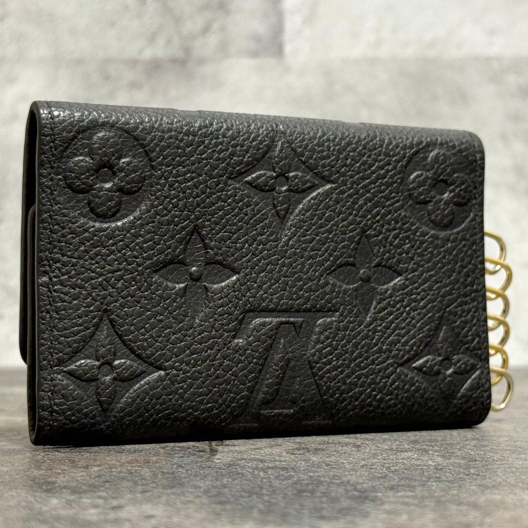 超極美品 IC搭載⭐️ルイヴィトン アンプラント ミュルティクレ6 キーケース 黒