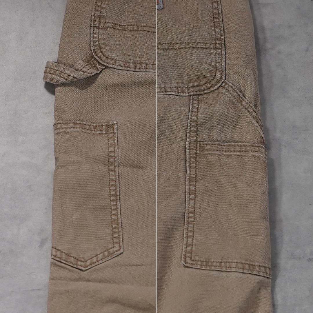 カーハート W32相当 ダックパンツ ペインター 古着 ベージュ 18869