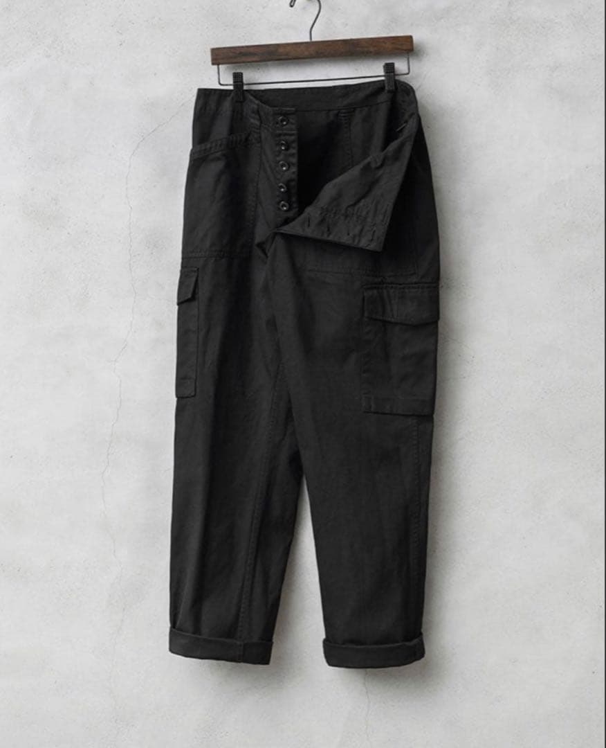 waiper オーストリア軍 ファティーグカーゴパンツ DEEP BLACK染め