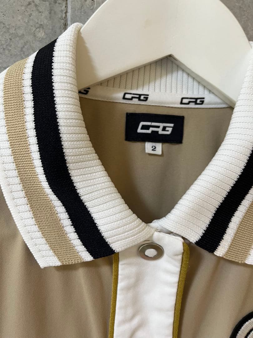 美品！CPG GOLF　23ss リブポロワンピース 吸水速乾