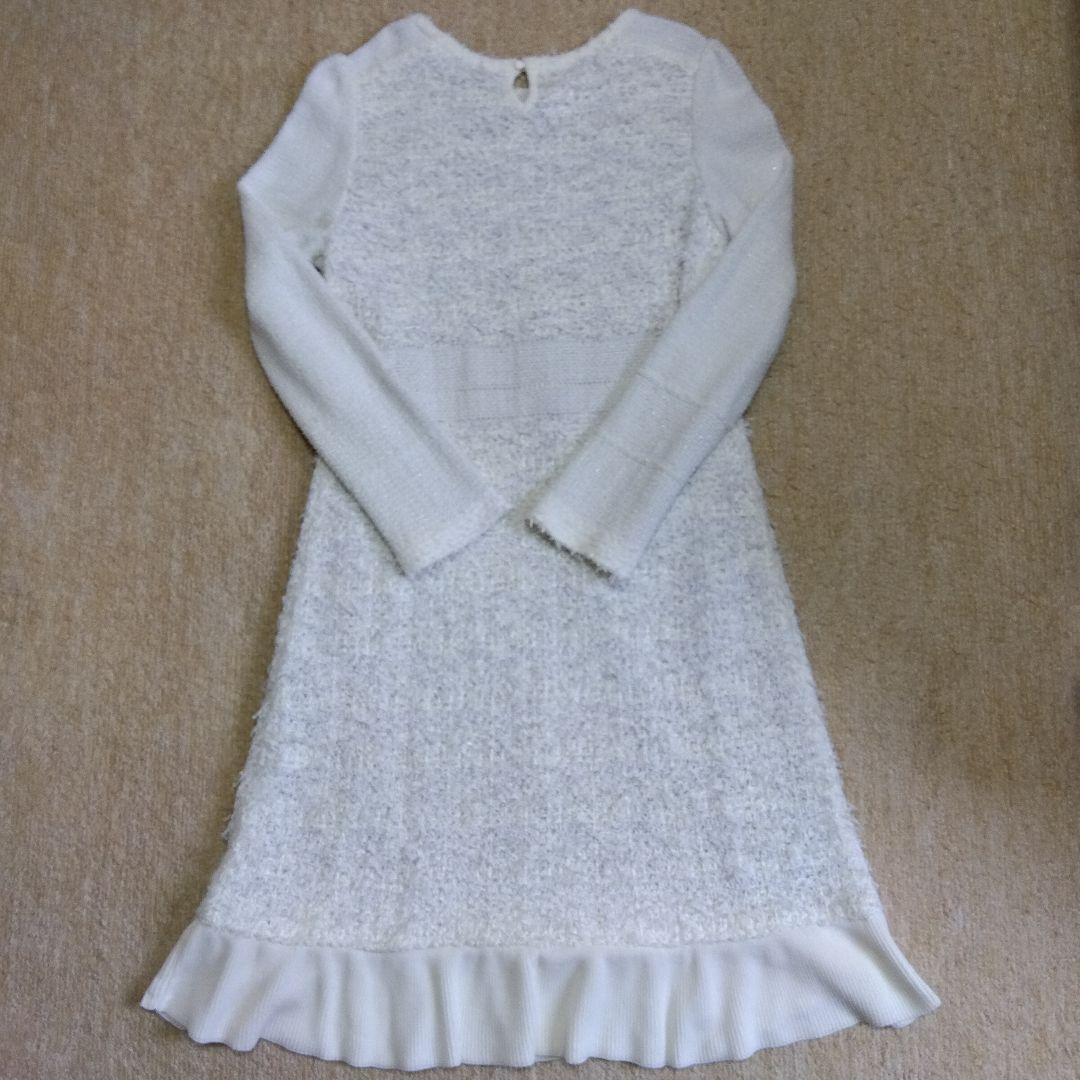 美品　TO BE CHIC　ツイード　ニット　ワンピース