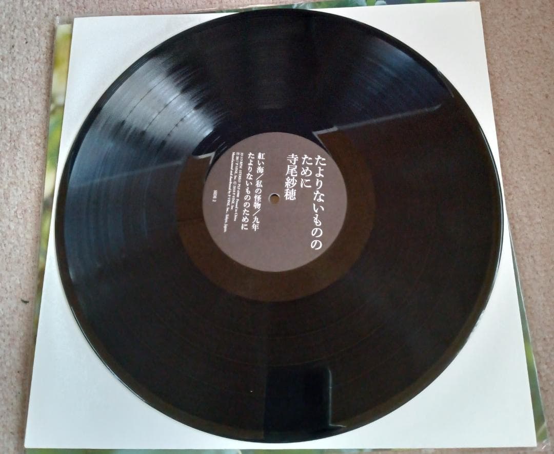 LP 寺尾紗穂 たよりないもののために アナログ レコード Vinyl