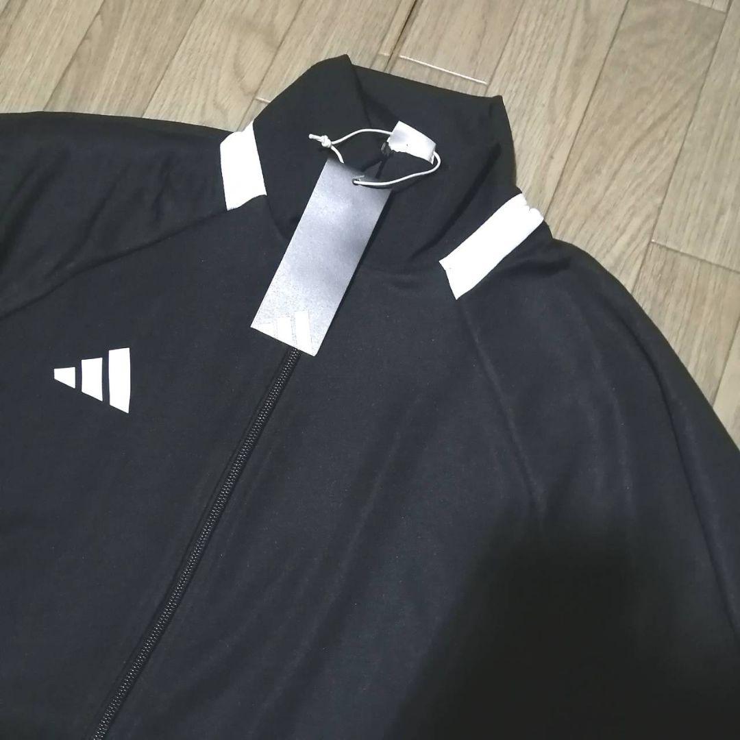 【残りわずか】新品　adidas 新ジャージ上下セット Lサイズ 黒　正規品