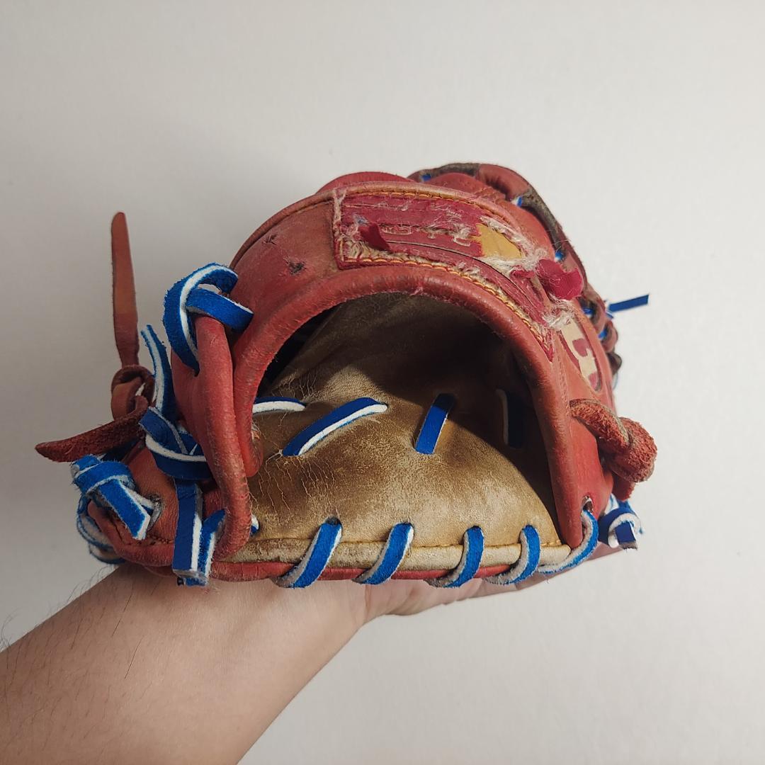 【超レア！ビンテージ再生品 色染め直し】大人用軟式ファーストミット 梅田スポーツ