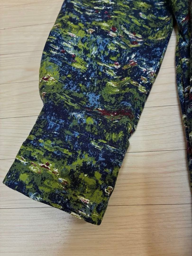 ★ぷぴっつさま専用★ モネ　睡蓮ワンピース フェリシモ ワンピース　L 麻綿