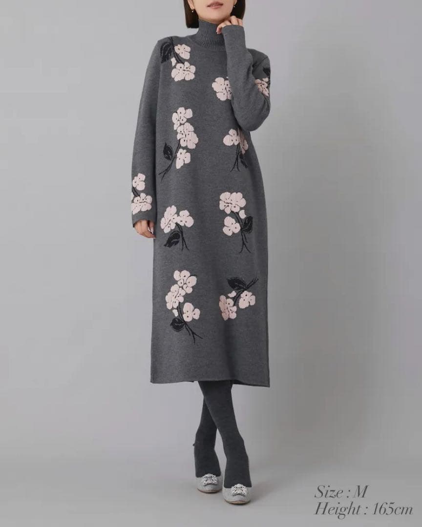 新品　SEVENTEN セブンテン　フクレジャガードニットワンピース