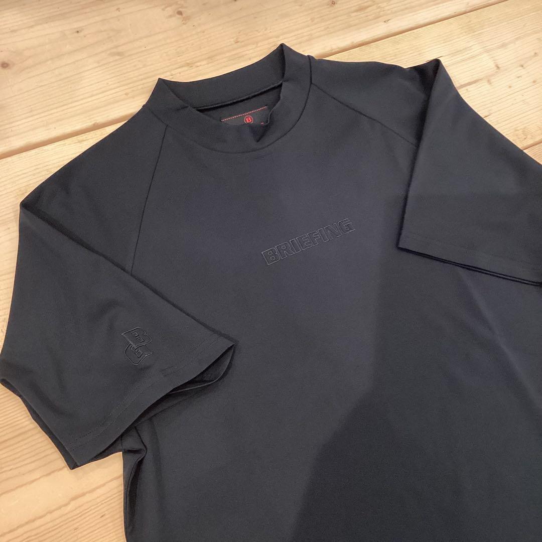 新品　BRIEFING STITCHED 3D LOGO HIGHNECK 黒M