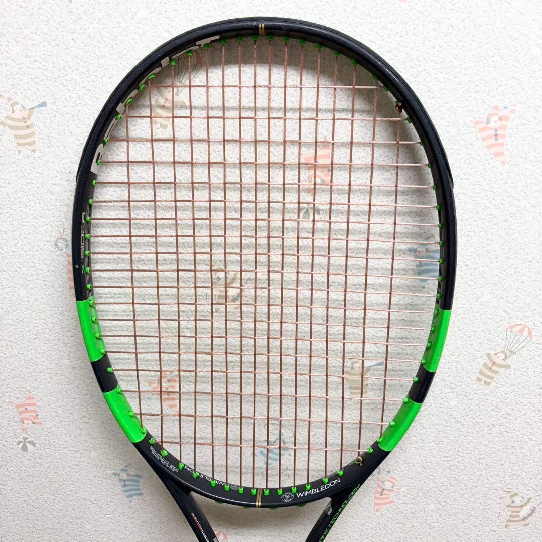 バボラ Pure Strike 16x19 テニスラケット グリーン G2