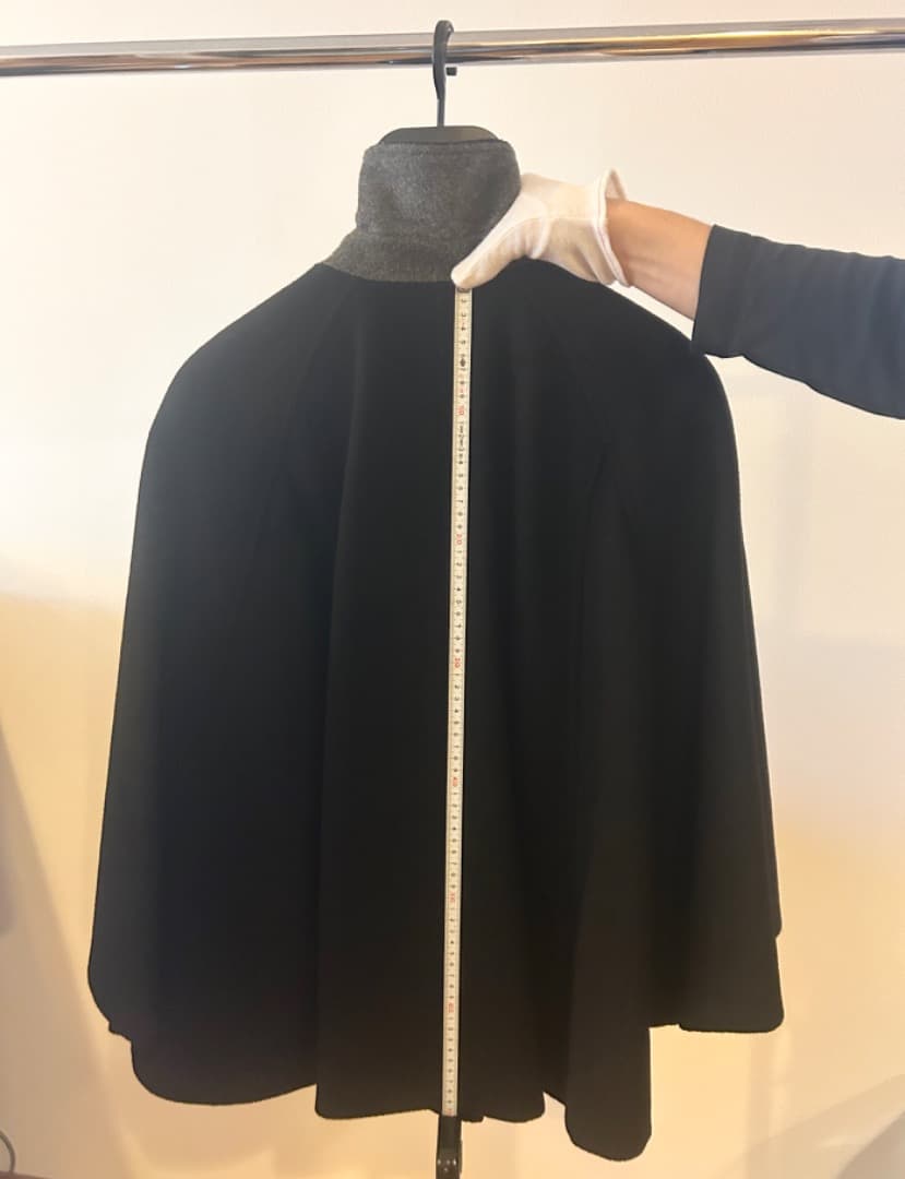 【美品】Paul Smith Black Labelウールポンチョコート(38)