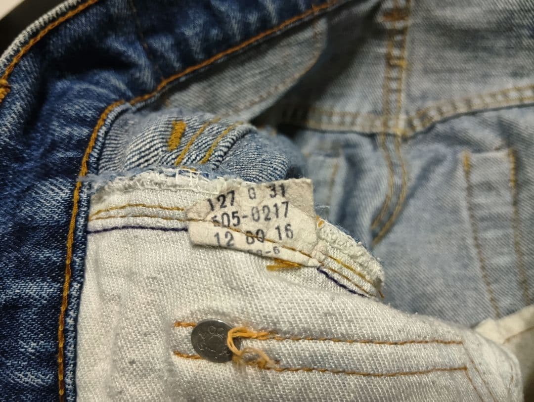ボ*ー様 ヴィンテージ LEVI'S505 66後期Lucky Star工場(1