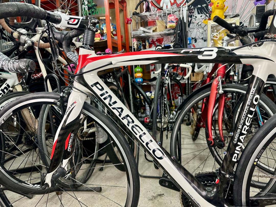 PINARELLO FP3フルカーボン全バラから製作！基本分解発送送料無料！