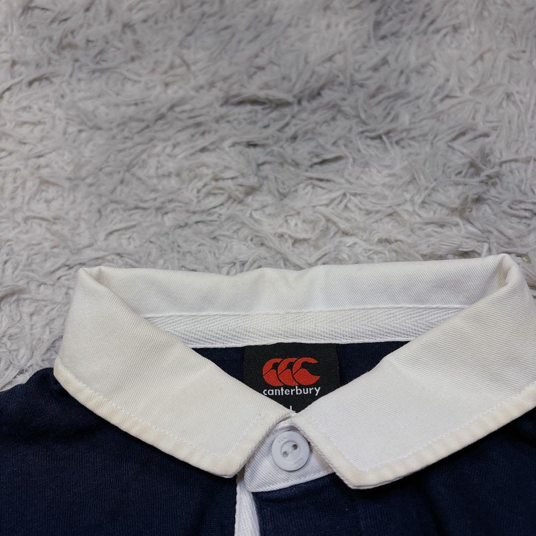 canterbury カンタベリー　ロゴ刺繍　長袖　ポロシャツ　メンズ　トップス