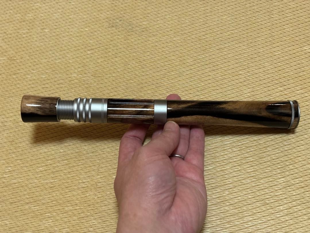 ベイトグリップ 銘木 黒柿 トラウトグリップ