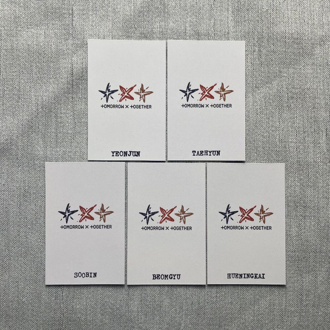 TXT トゥバ tomorrow 事前収録 トレカ 5枚セット